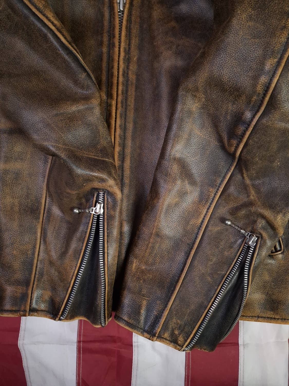 오리지날 R.B.C 리얼레더 싱글 라이더자켓 상품이미지5