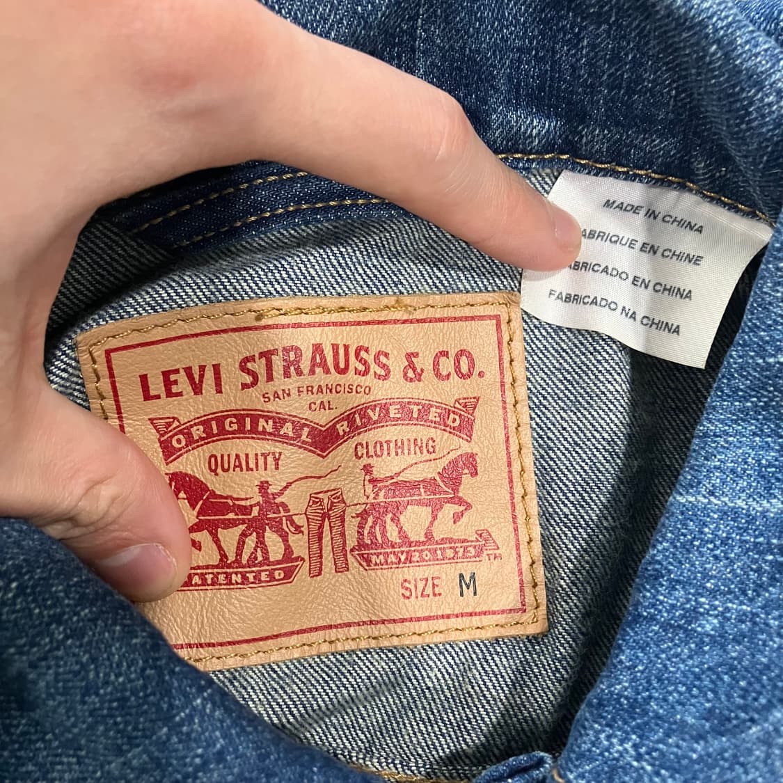 99 리바이스 데님 청자켓 상품이미지3