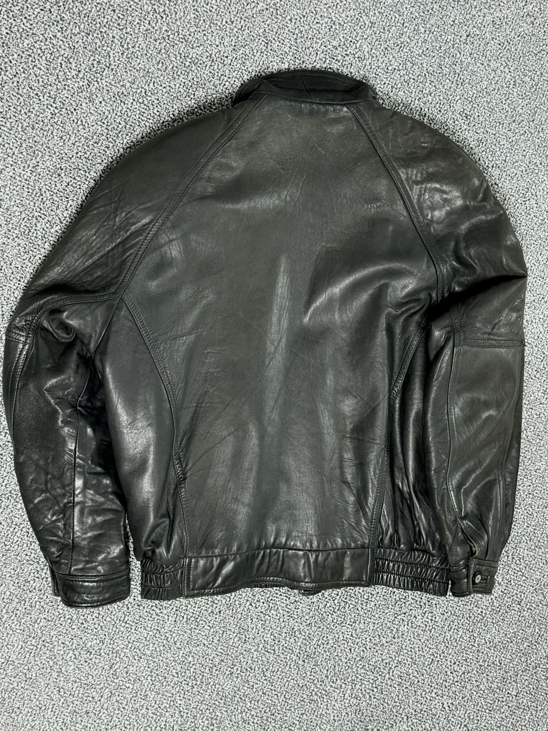 90‘ 빈티지 램스킨 레더 블루종자켓 상품이미지4