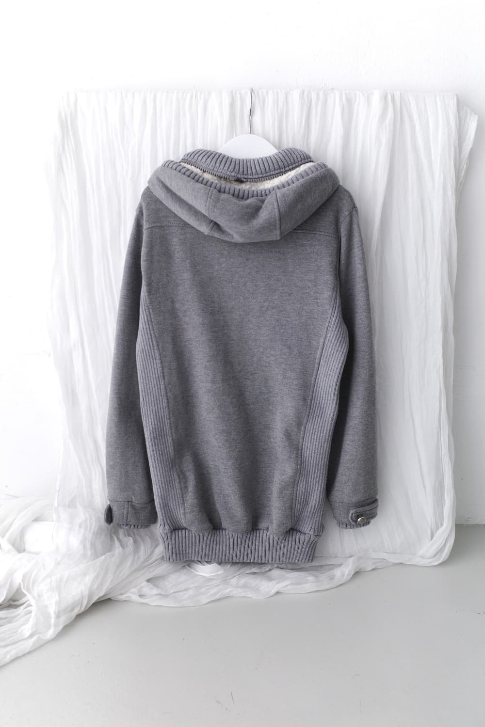 snap long hood zip-up  상품이미지2