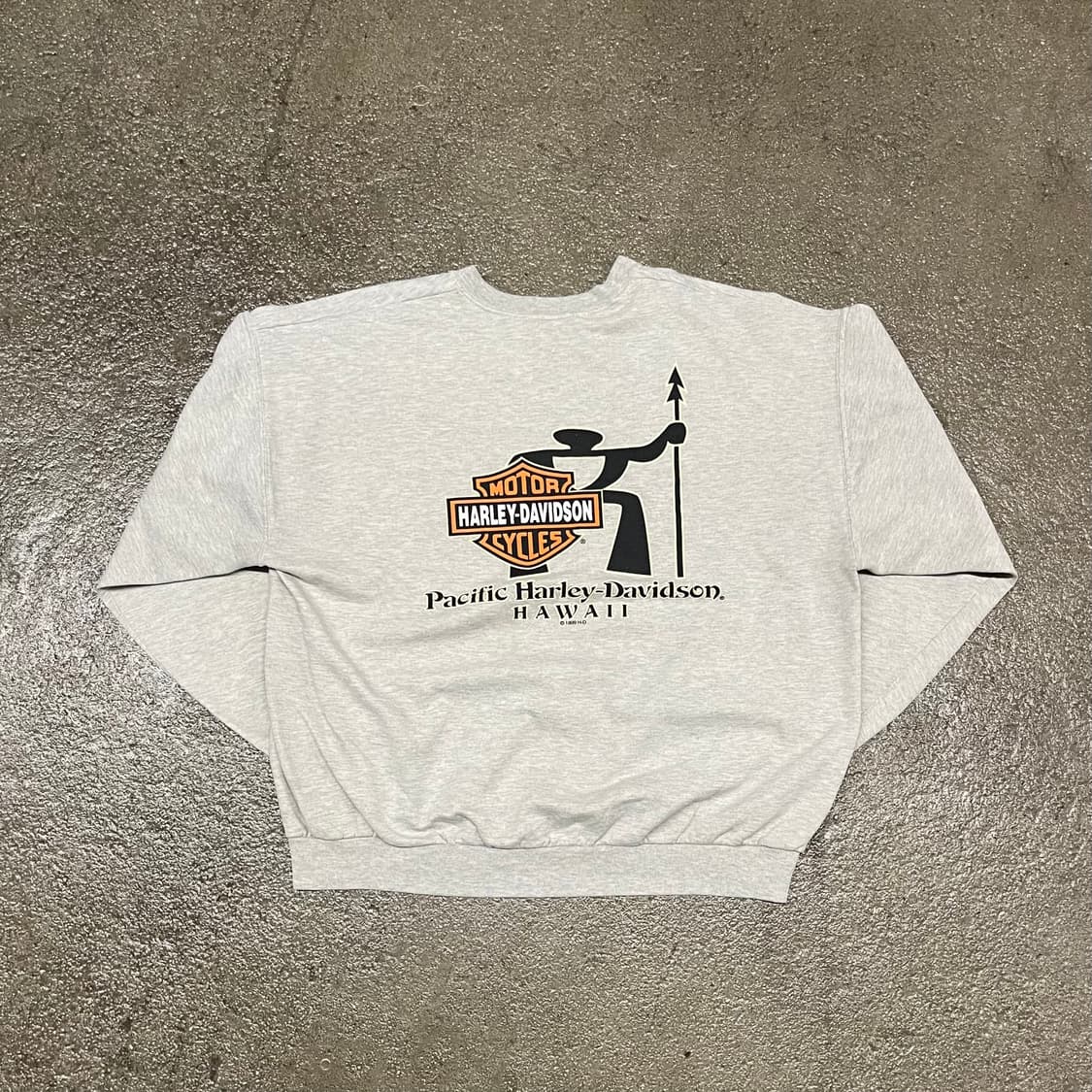 90s 할리데이비슨 하와이 프린팅 스웻셔츠 (110) 상품이미지1