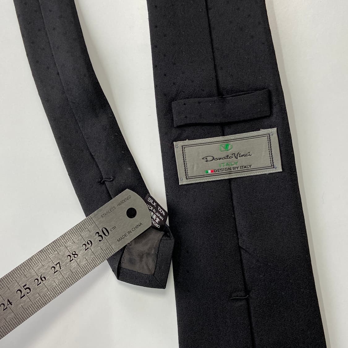Donato Vinci 블랙 실크 이태리 넥타이8.5cm 상품이미지5