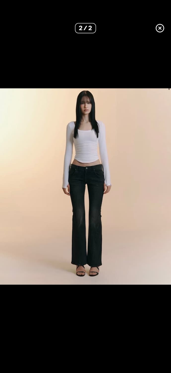 플리즈노팔로우 빈티지 부츠컷 데님 상품이미지1