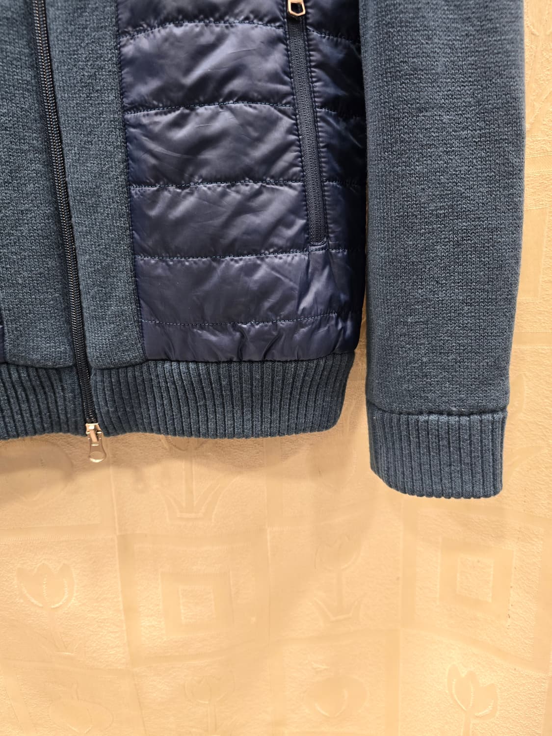 파리게이츠 블루 퀼팅 니트 가디건 겸 자켓 44 상품이미지5