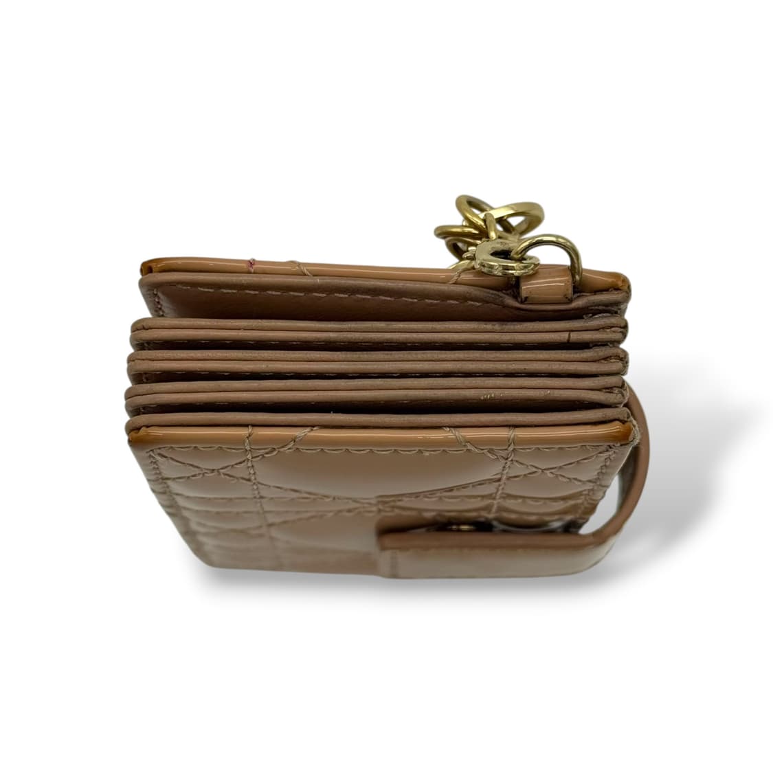 디올 레이디 디올 아코디언 카드지갑 샌드 상품이미지4