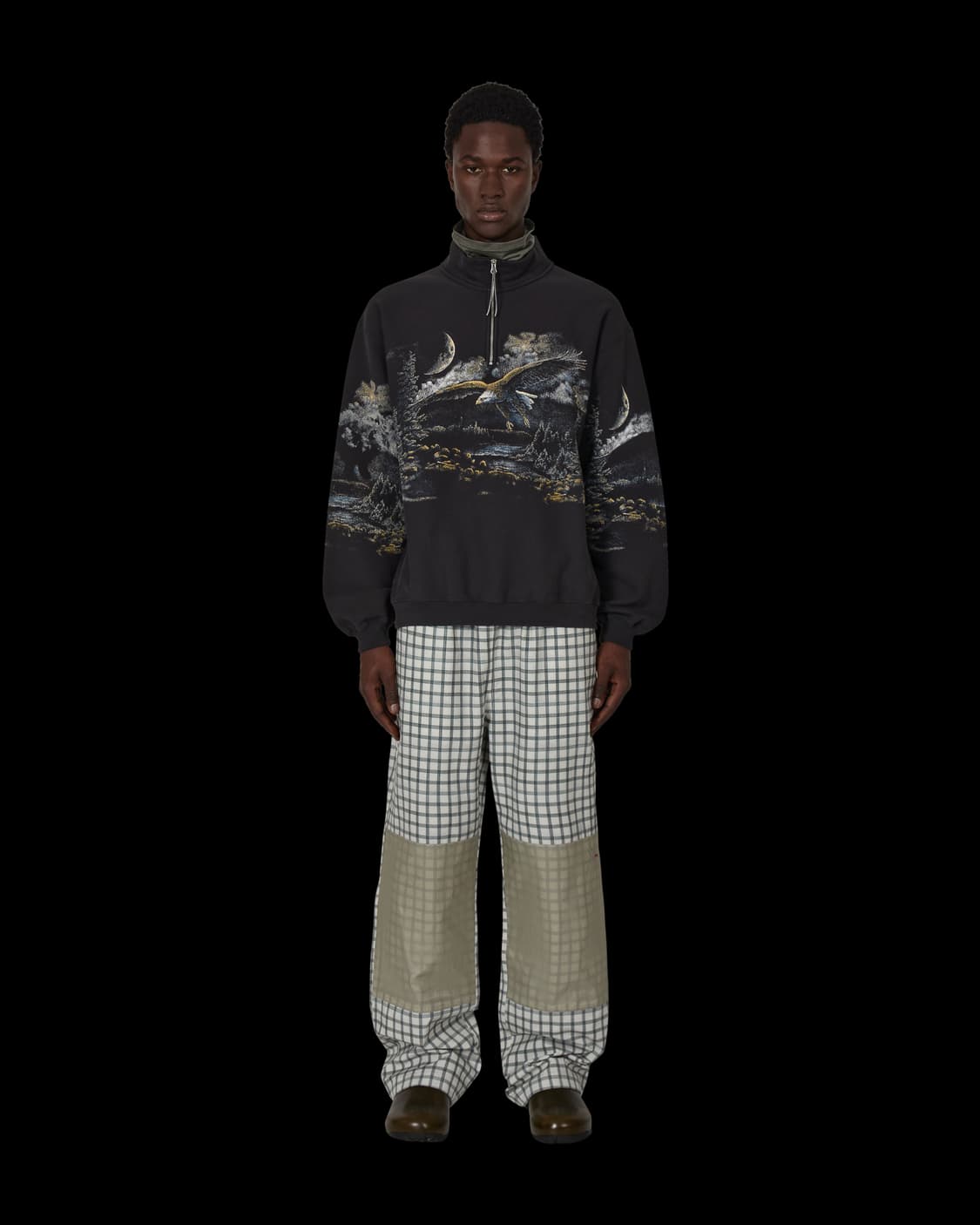 ROA 26SS EAGLE HALF ZIP SWEATSHIRT XL 상품이미지4