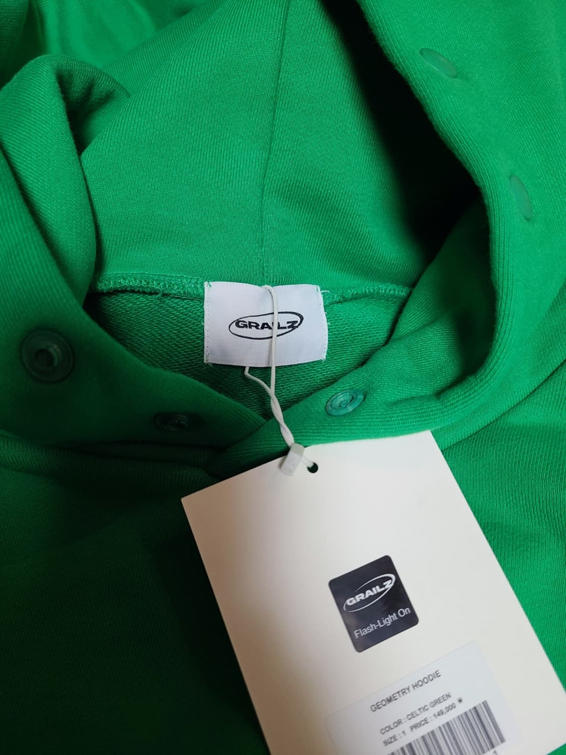 GRAILZ Geometry 초록색 후드티 상품이미지4