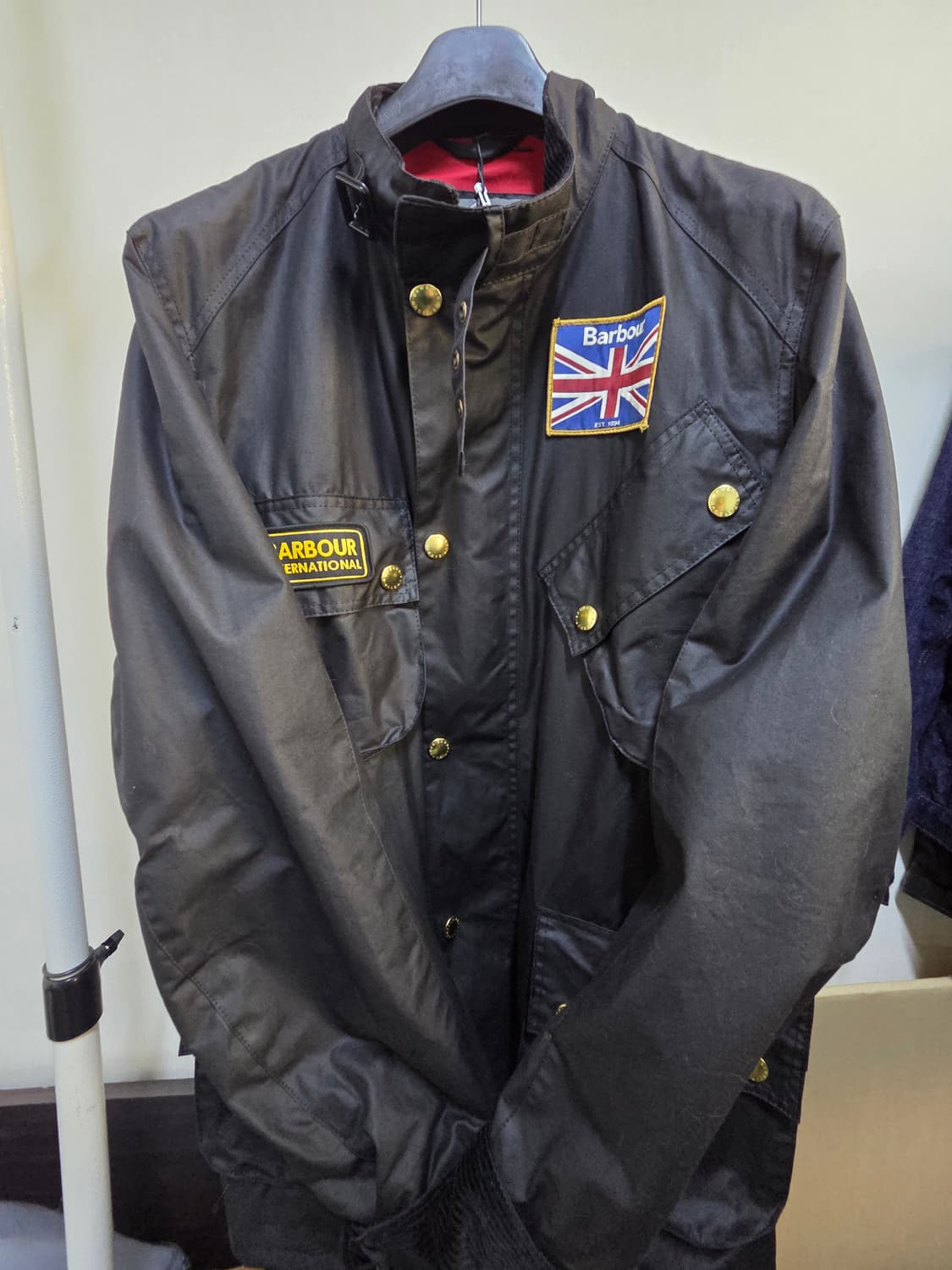 바버 인터내셔널 유니언잭 L사이즈 새제품 판매합니다. 상품이미지3