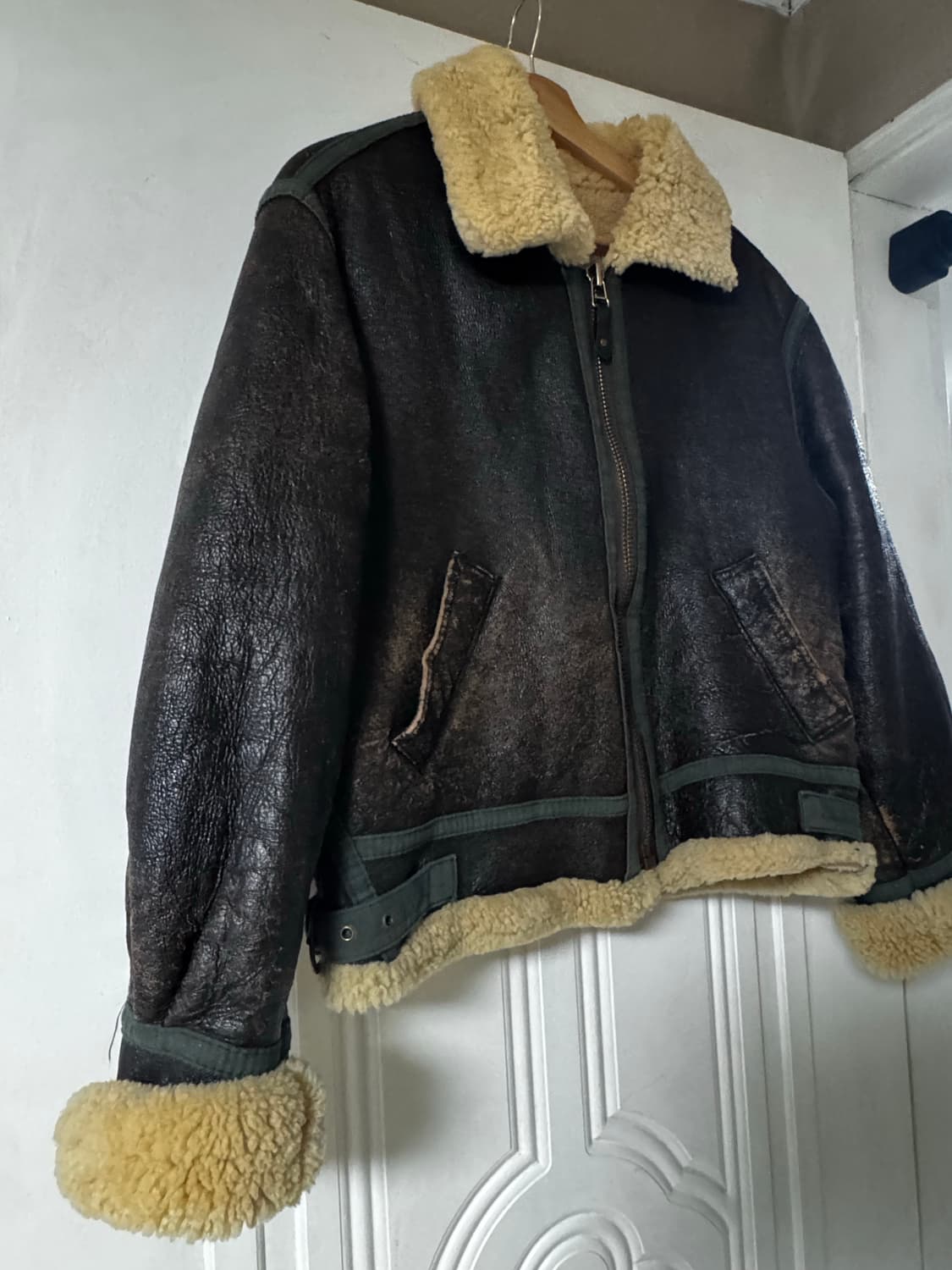 스투시 90s B-3 시어링 무스탕 B3 자켓 L 사이즈  상품이미지3