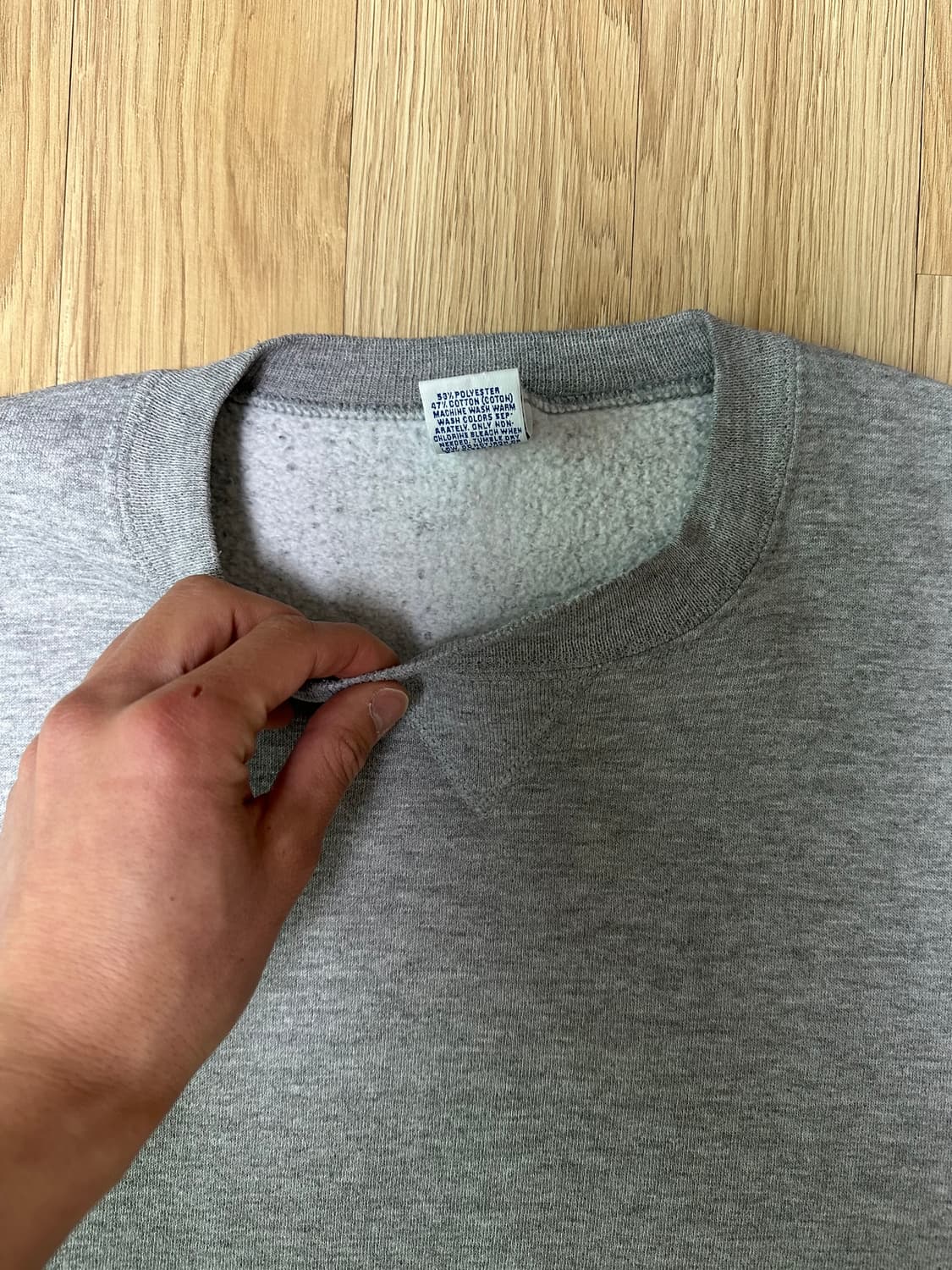 90s 빈티지 러셀 스웻셔츠 그레이 XL USA 상품이미지9