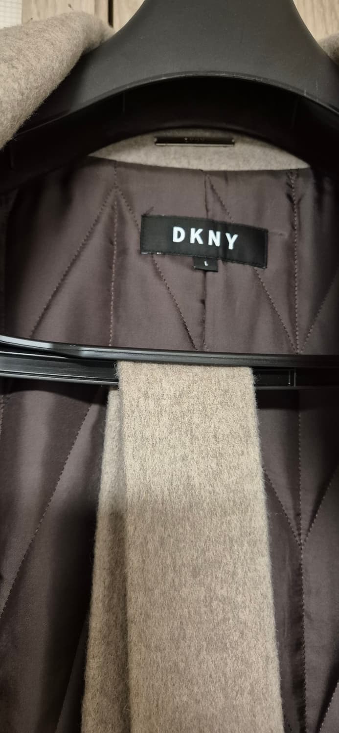 한섬 DKNY 베이지색 롱 코트 L 상품이미지3