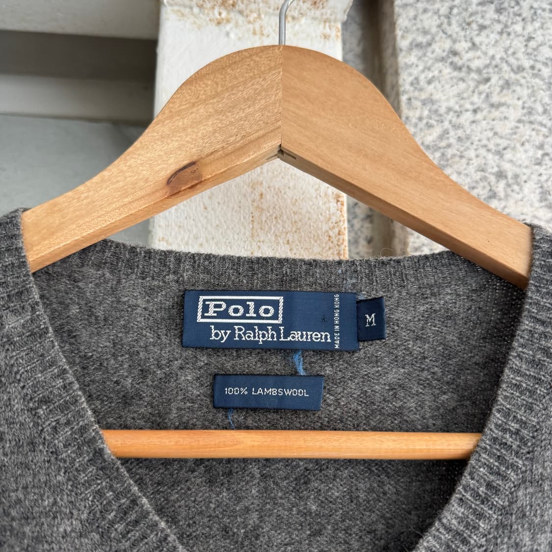 폴로 포니 로고 램스울 니트 조끼 상품이미지6