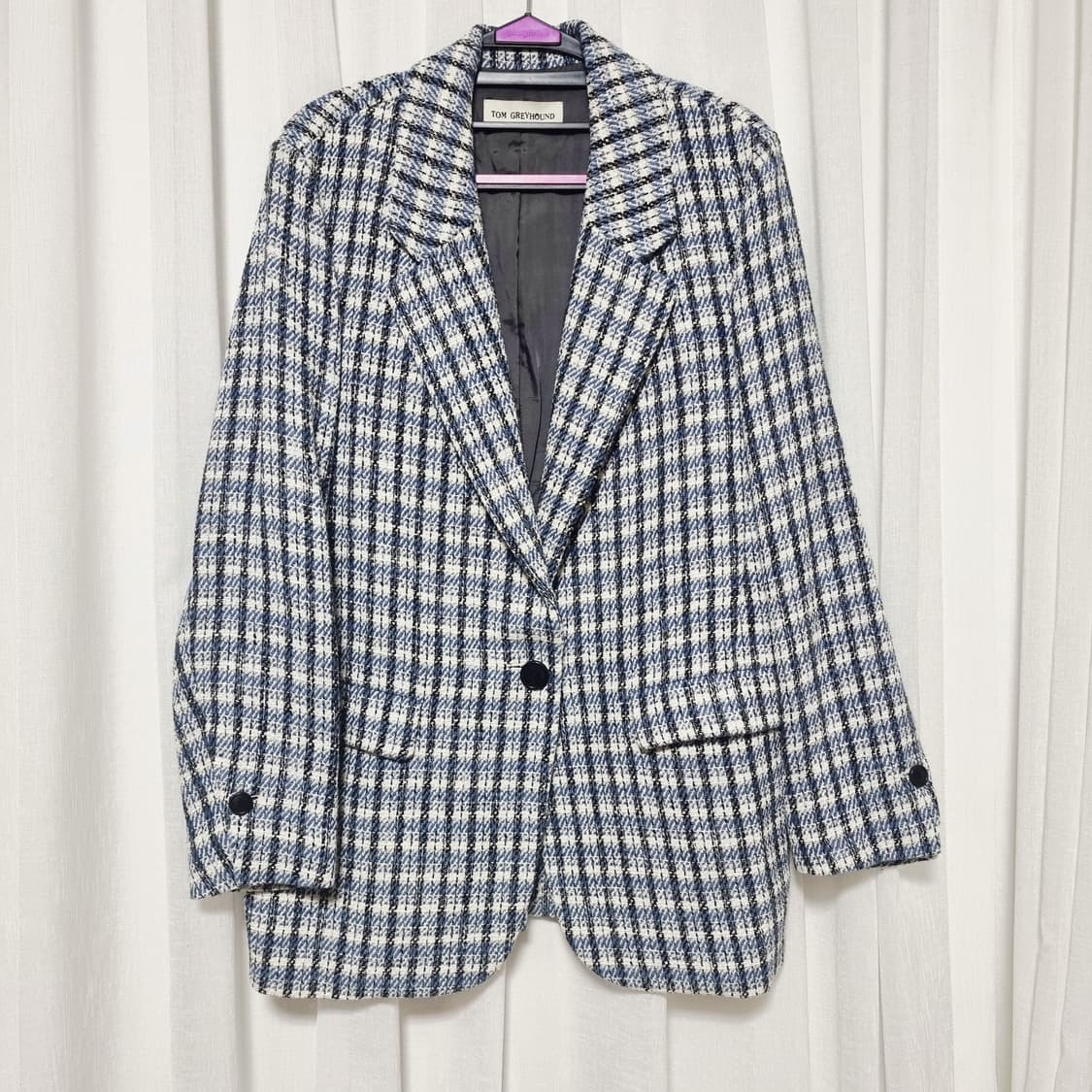 톰그레이하운드 트위드짜임 간절기 자켓 (55-66) 상태완벽 상품이미지1