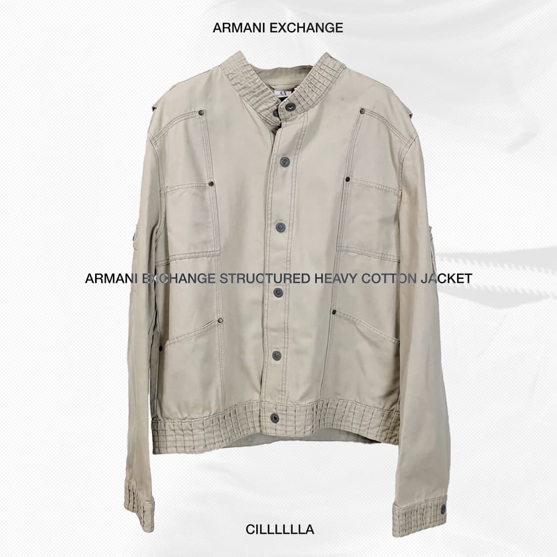 <L> ARMANI EXCHANGE  스트럭쳐 헤비코튼 자켓 상품이미지1