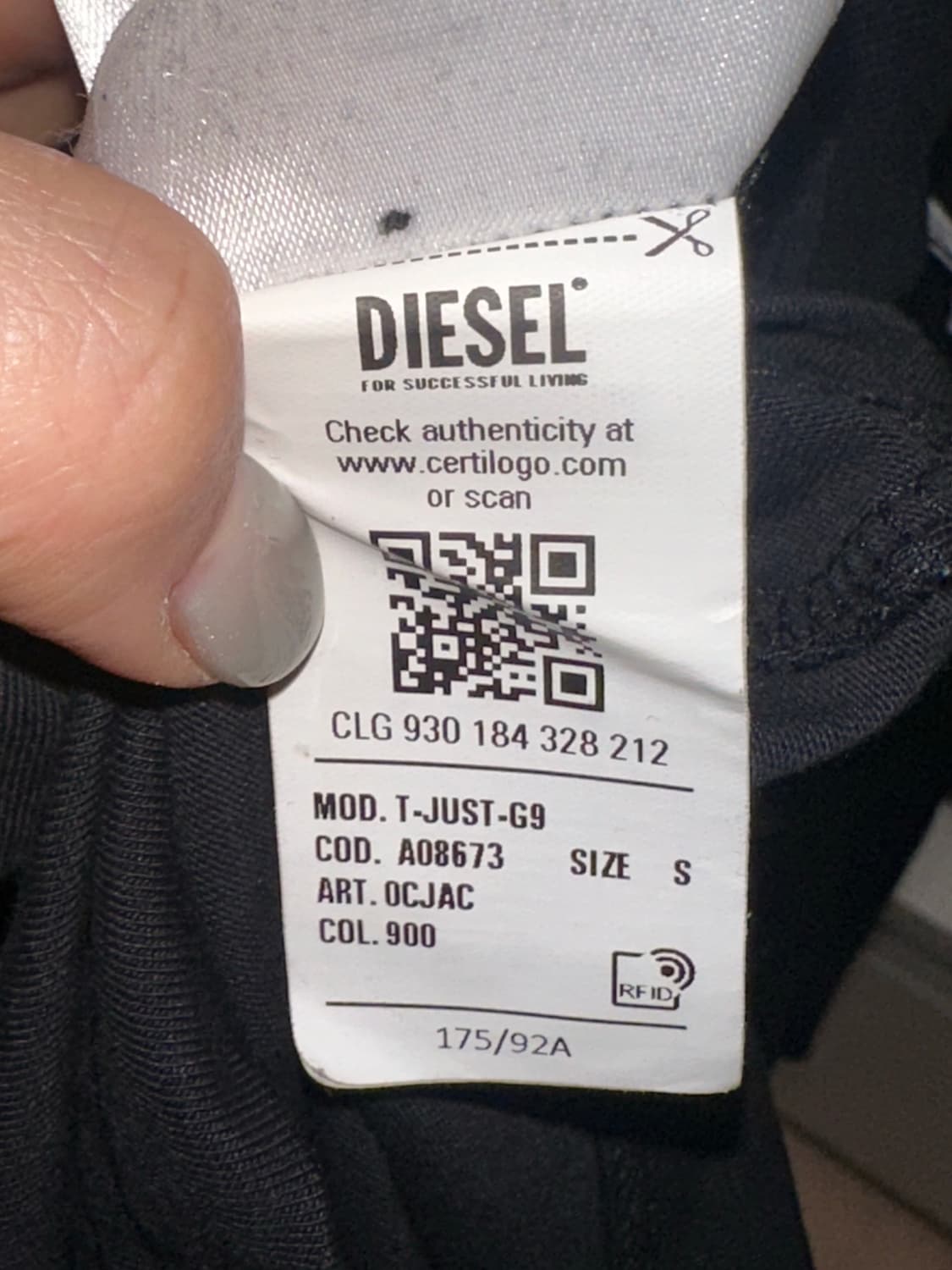 디젤 T JUST G9 반팔 티셔츠 A08673 상품이미지3