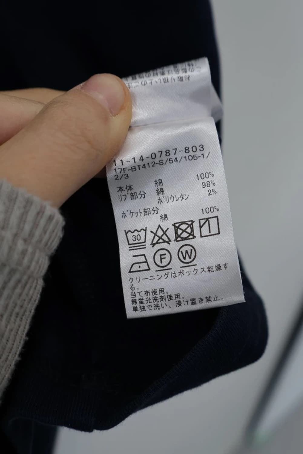 BEAMS Navy Pocket Long Sleeve Tee 상품이미지7