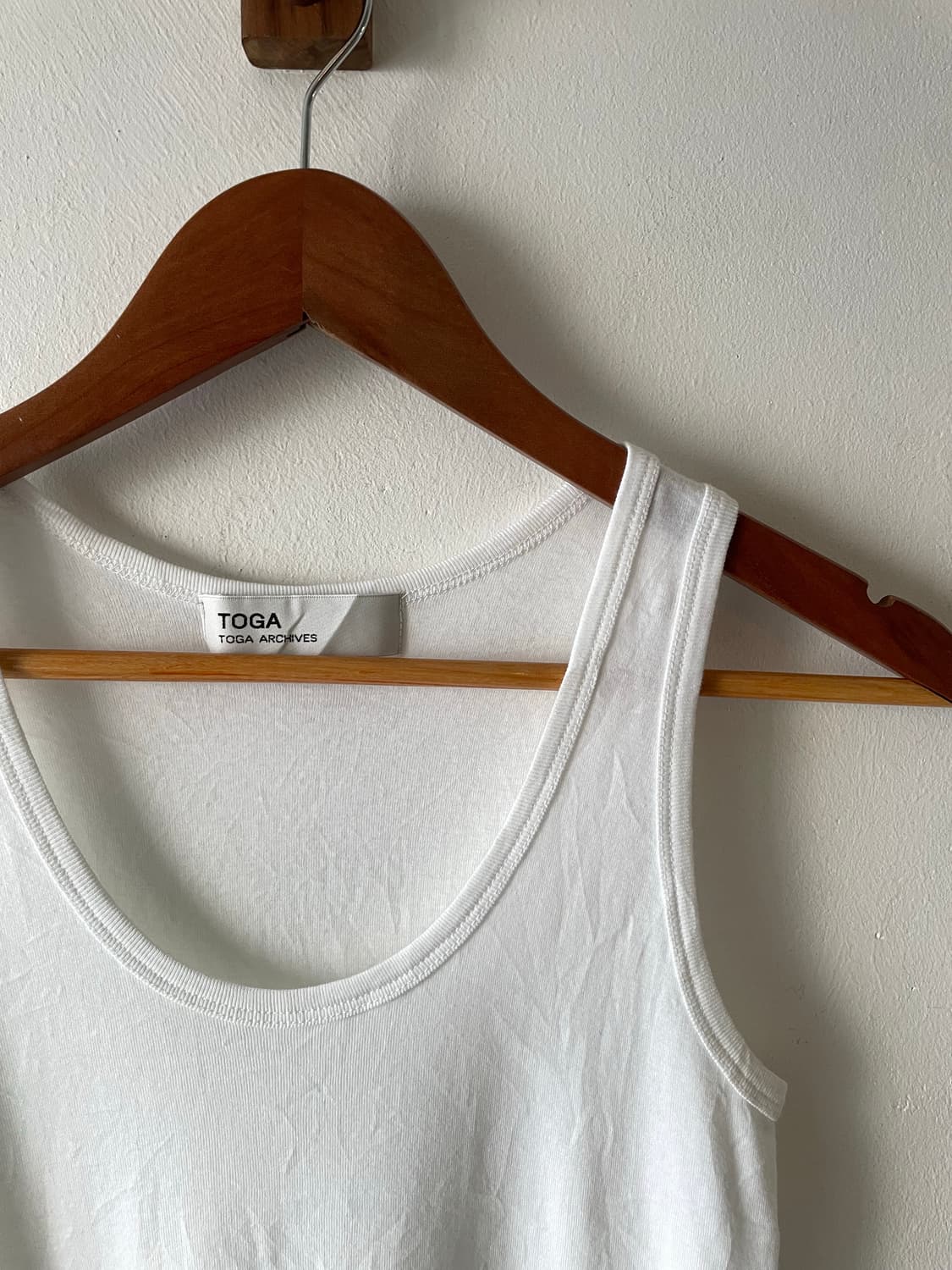 Toga Archives White Cotton Tank Top 상품이미지1