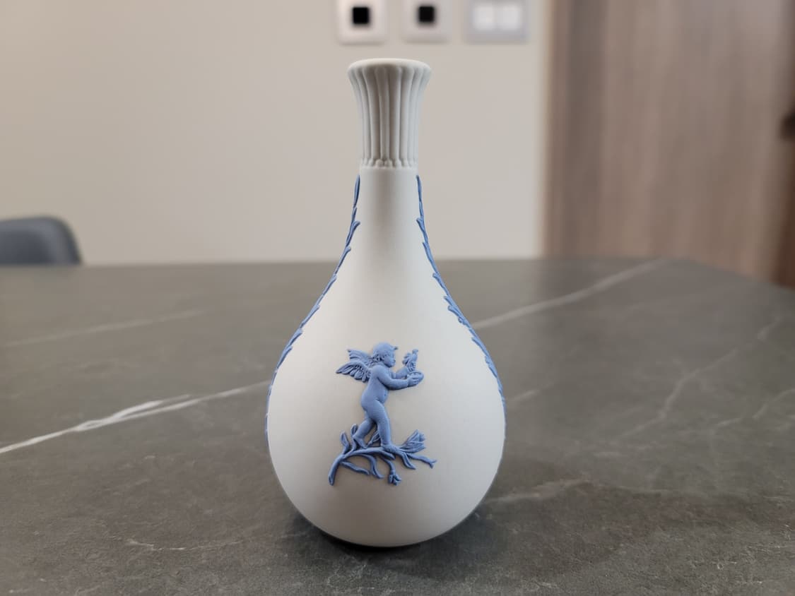 웨지우드 제스퍼웨어 라벤더 온 크림 화병, 장식병 상품이미지2