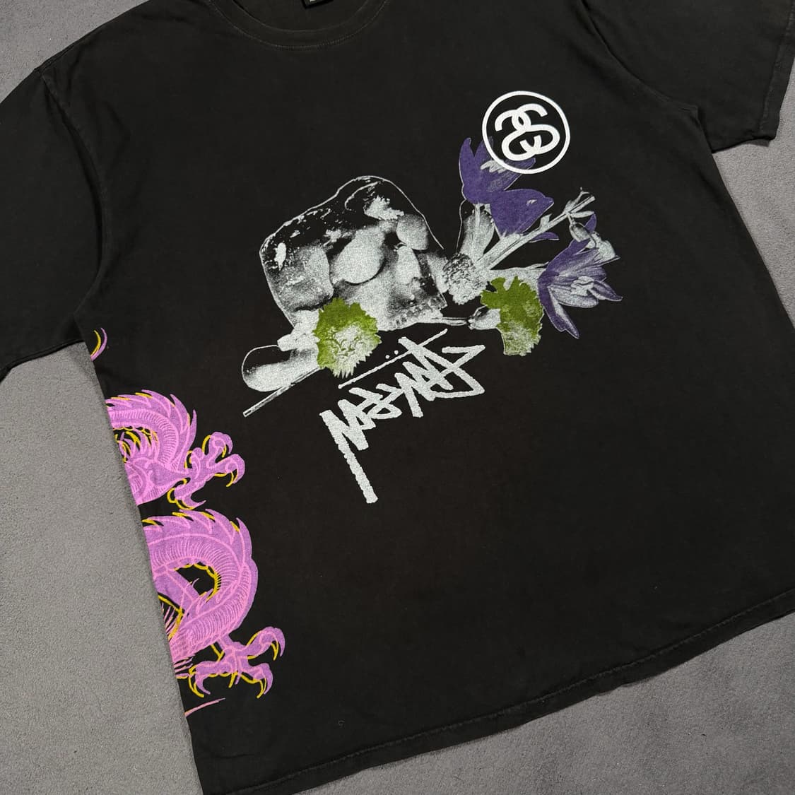 Stussy 스투시 스트라이크 피그먼트 다이드 반팔 상품이미지2