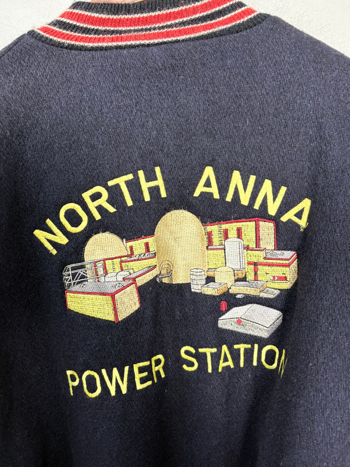 빈티지 DeLong 모직 레더 바시티자켓 A3661 상품이미지5