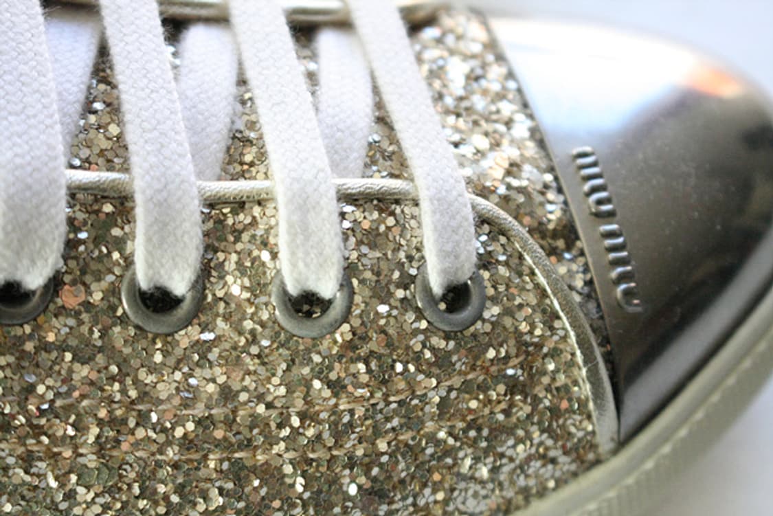 miu miu 미우미우 골드 글리터 하이탑 여성 스니커즈 상품이미지8