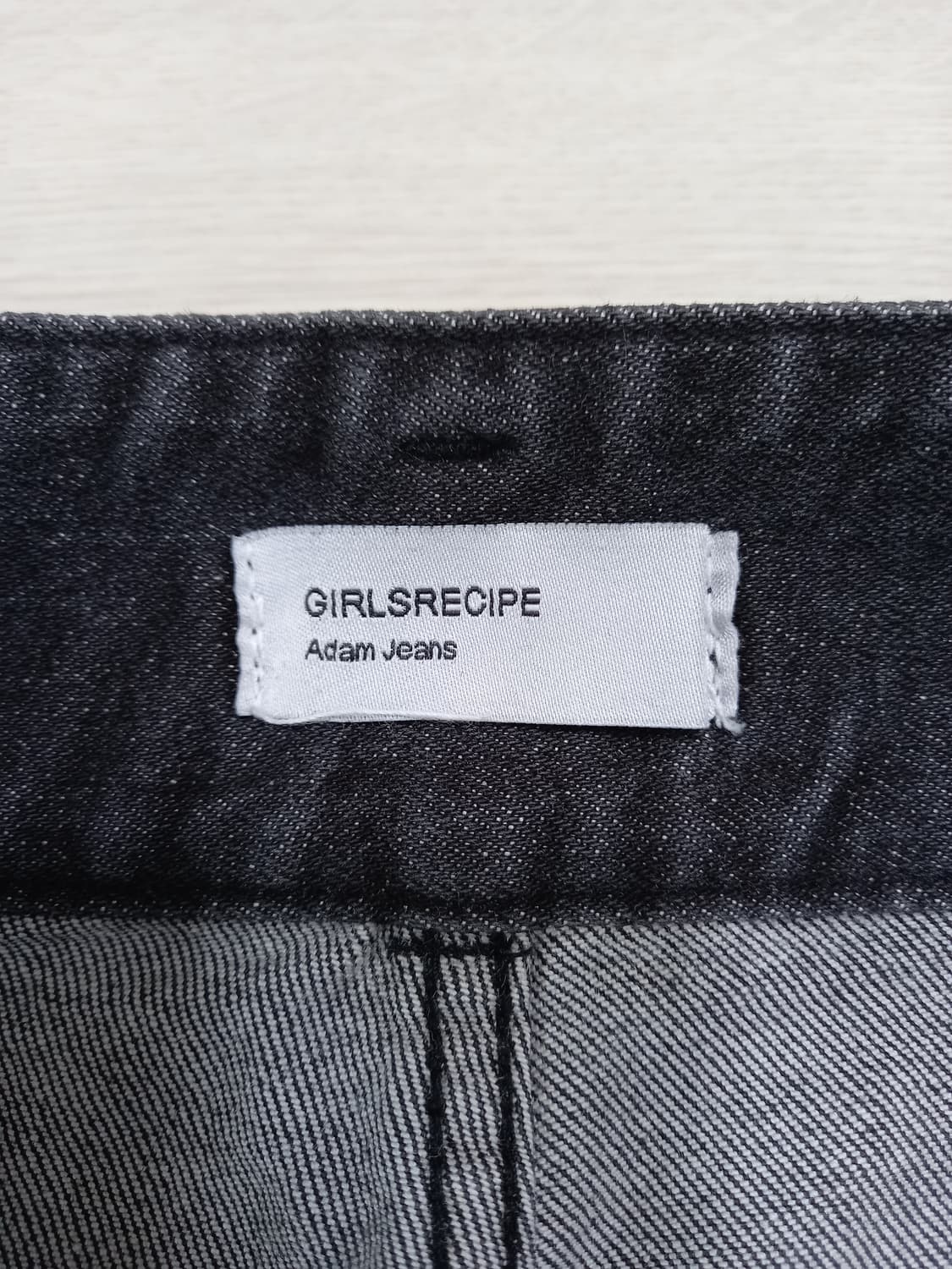 26-27 GIRLSRECIPE 스판 와이드진 블랙 26-609 상품이미지7