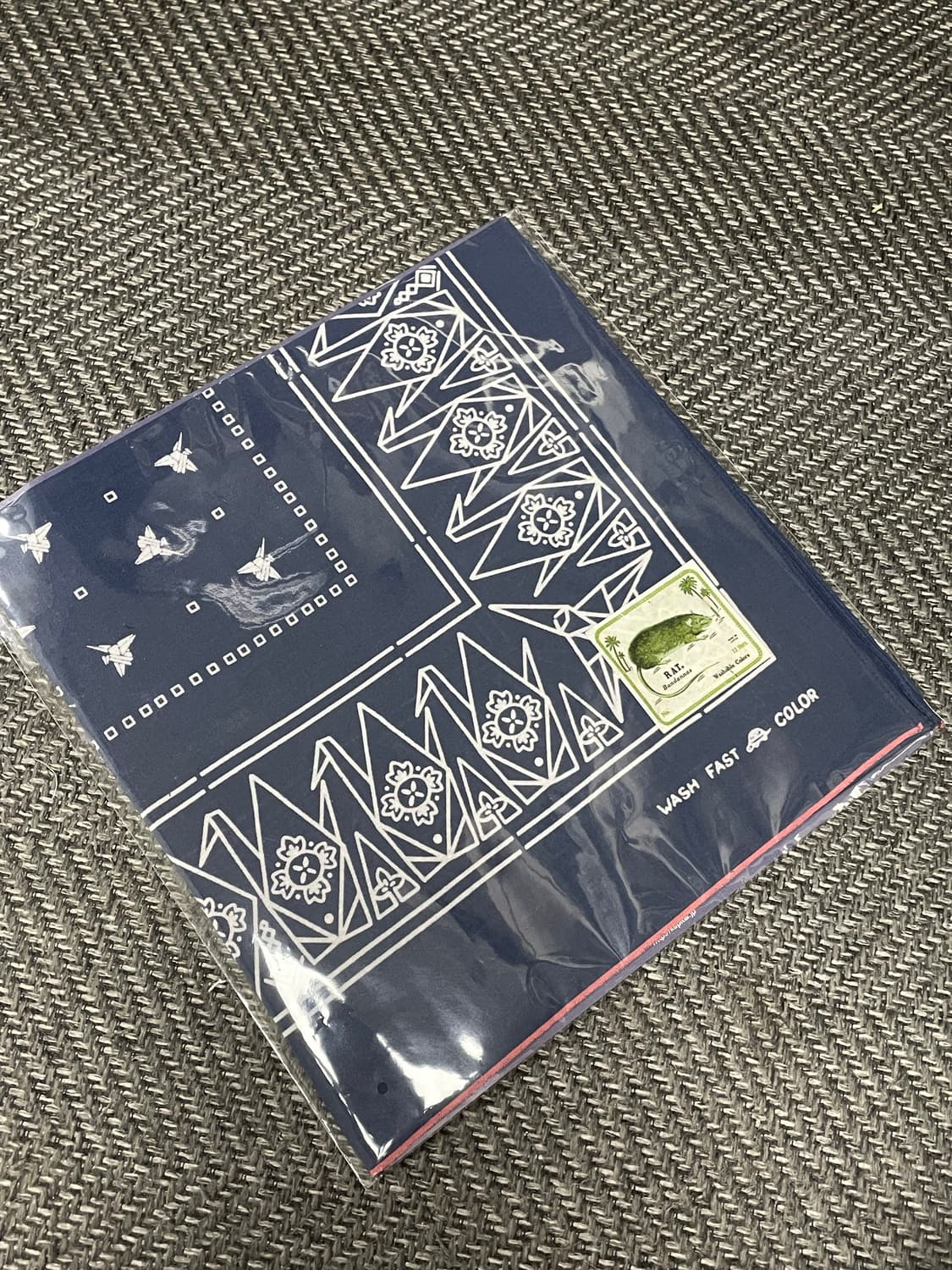 캐피탈 반다나 kapital Origami bandana navy  상품이미지2