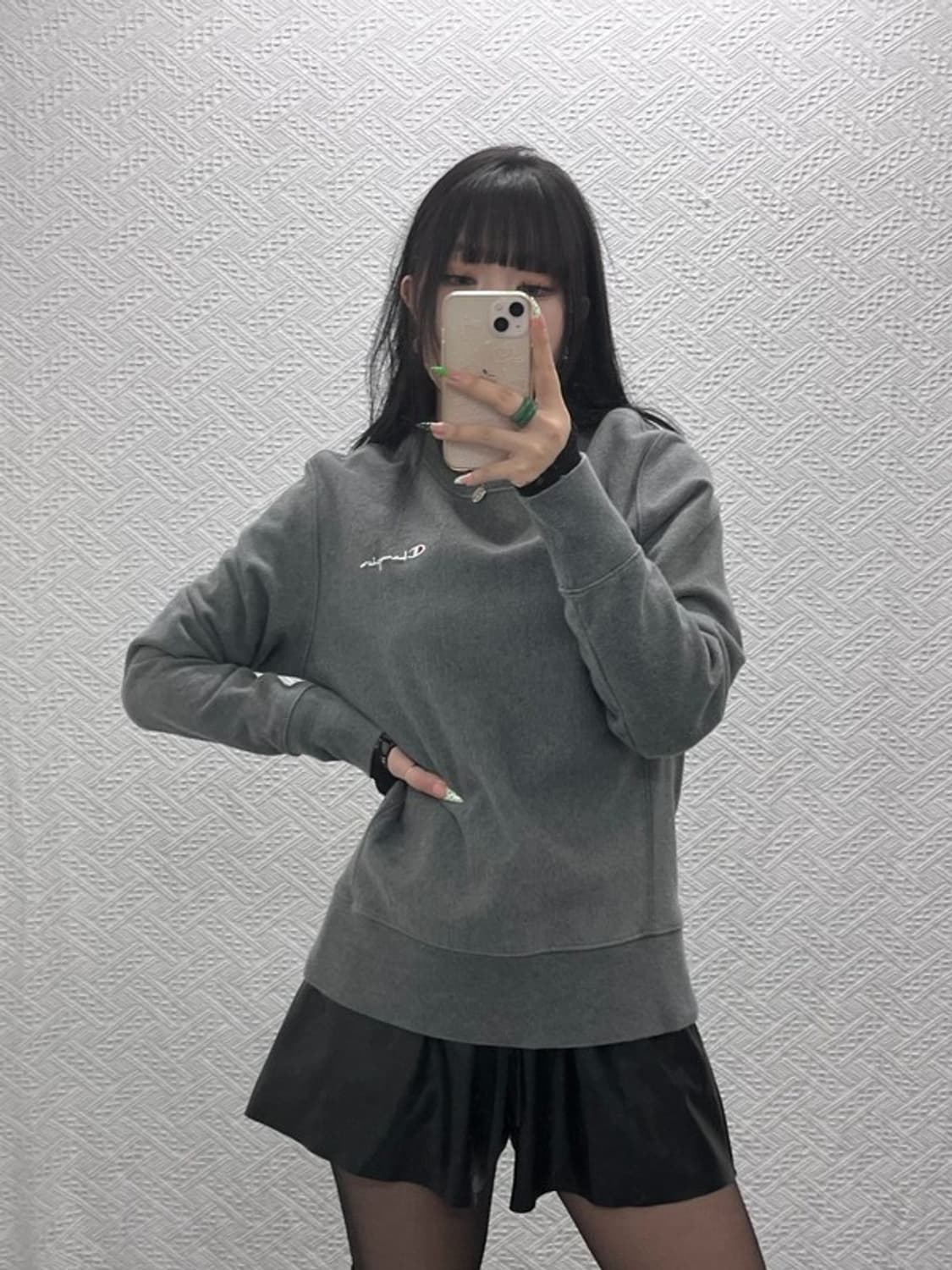 챔피온 리버스위브 웜업 빈티지 캐주얼 기모 맨투맨 M C09114 상품이미지1