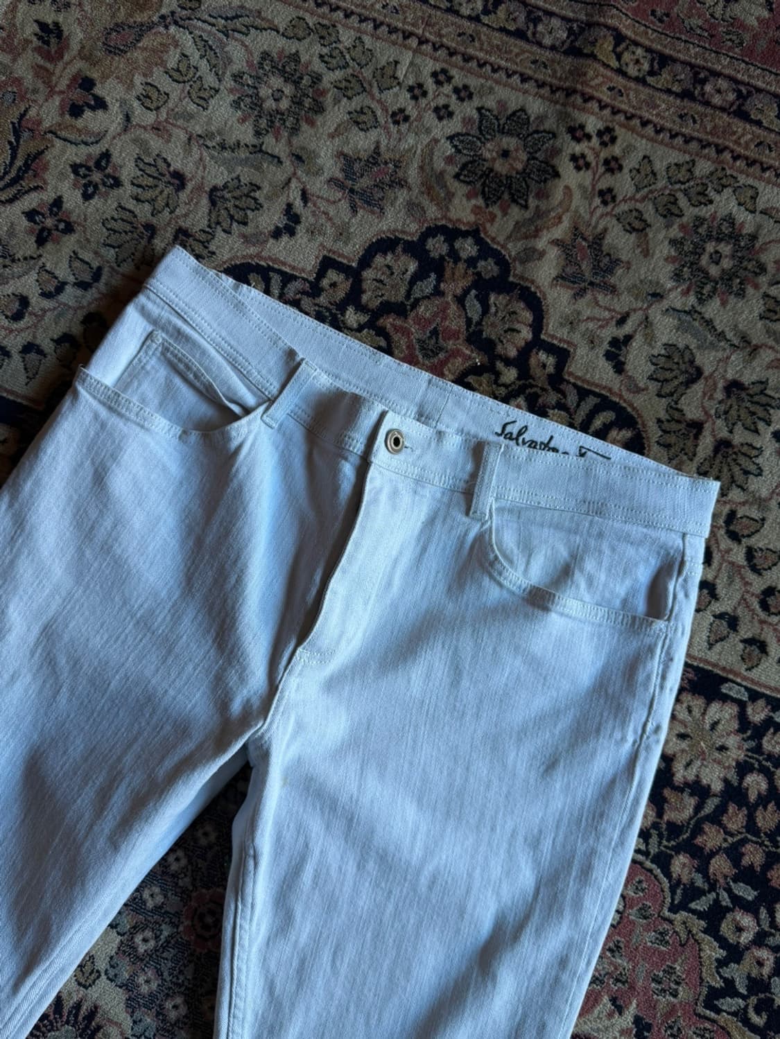 살바토레 페라가모 화이트 데님 87-98 상품이미지4