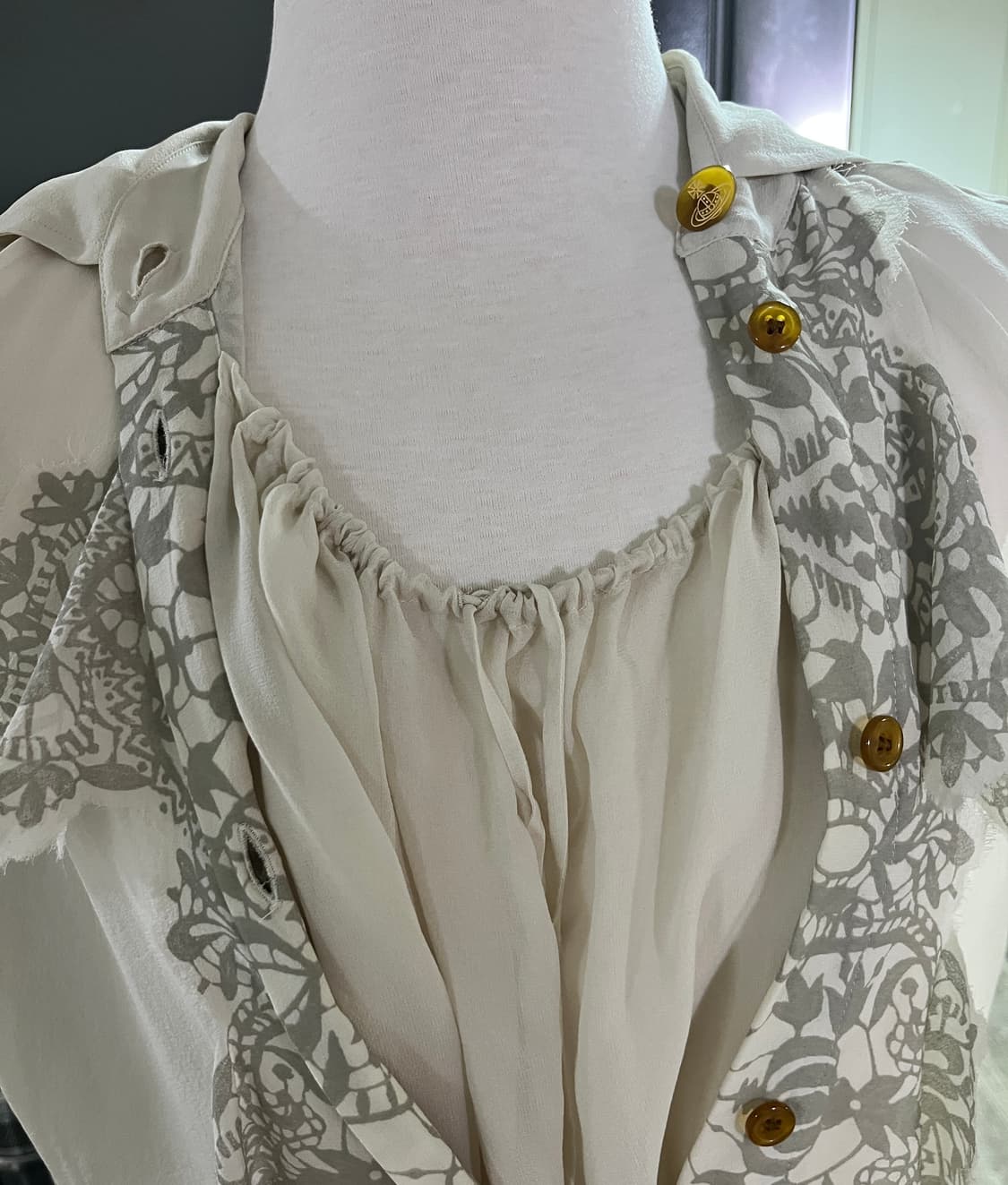 비비안웨스트우드 레이스 블라우스 새상품 상품이미지4