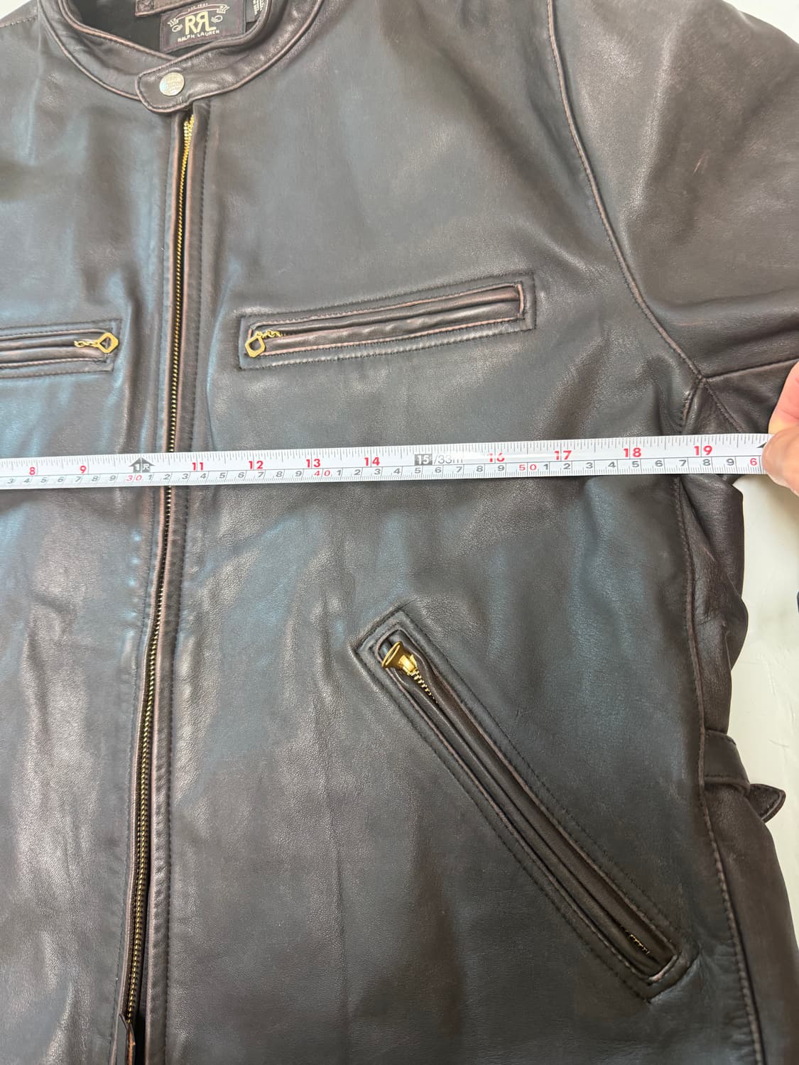 rrl 더블알엘  j100 모토가죽바이커 xl 상품이미지9