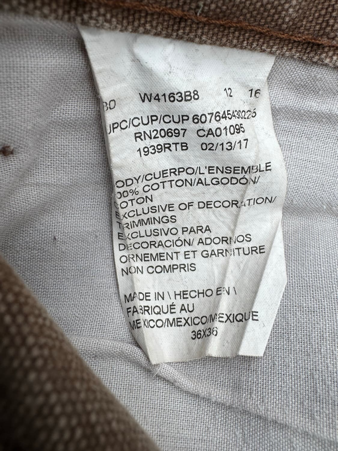 디키즈 브라운 카펜터 팬츠 상품이미지6