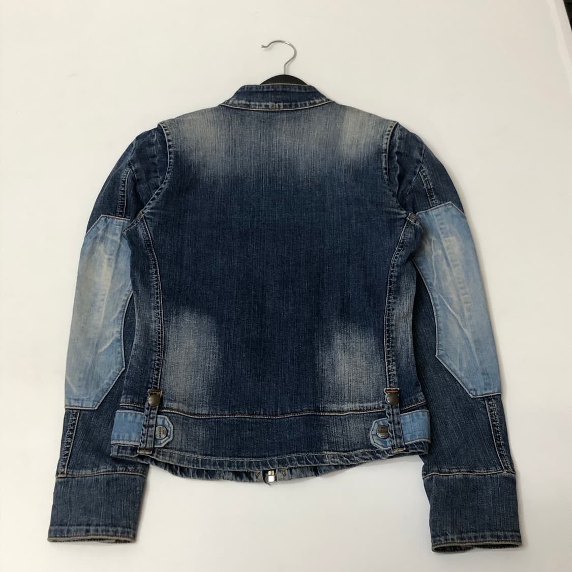 Wagoon 멀티포켓 워싱 데님 바이커 자켓   상품이미지7