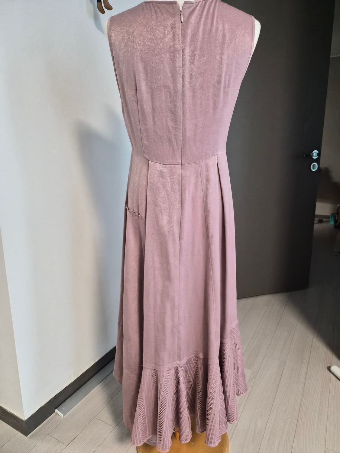 [SJSJ] 고급스러운 톤다운 퍼플 롱 원피스 상품이미지4