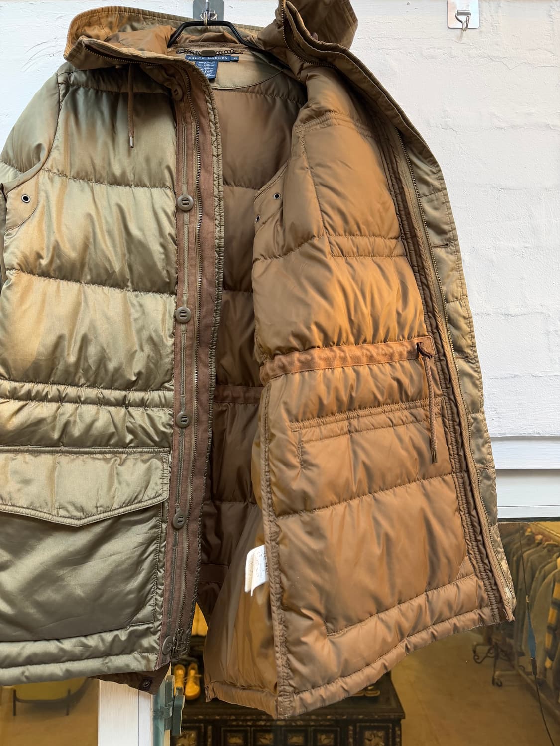 Ralph Lauren 여성 다운 파카 후드 패딩 XS 상품이미지6