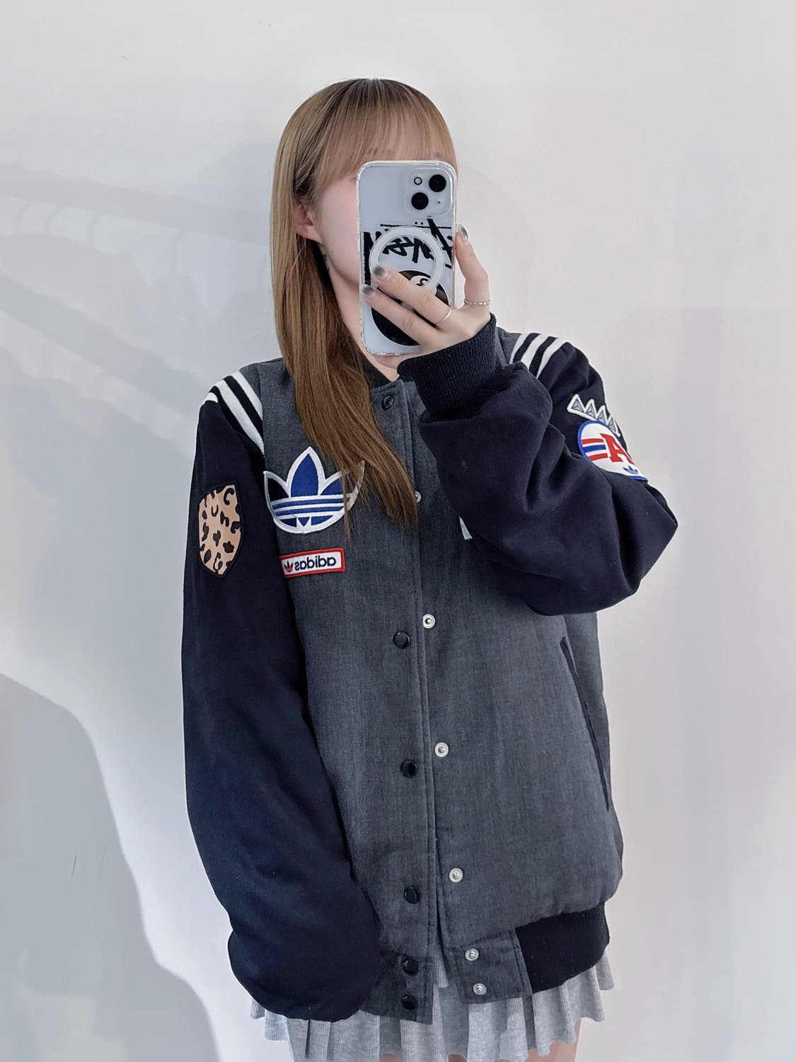 아디다스 레오파드 빅로고 바시티자켓 상품이미지2