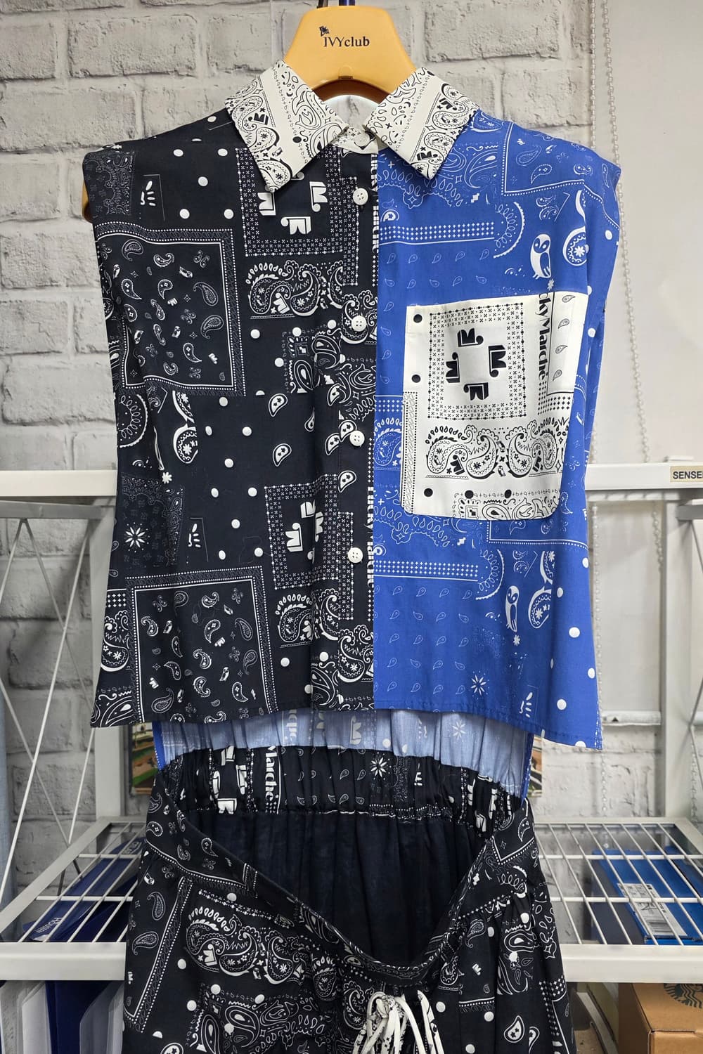 럭키마르쉐 나시 민소매 원피스 S 55 페이즐리 롱원피스 WM81 상품이미지2