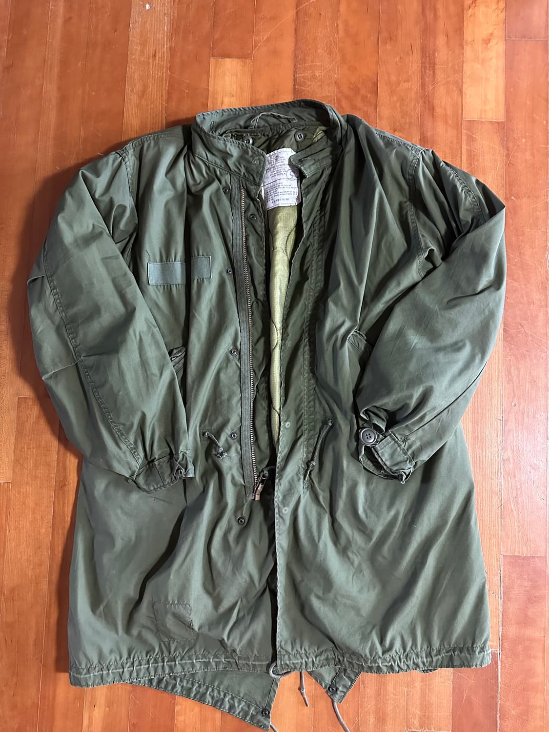 70s 오리지널 M-65 피쉬테일 황금사이즈(내피포함) 상품이미지1