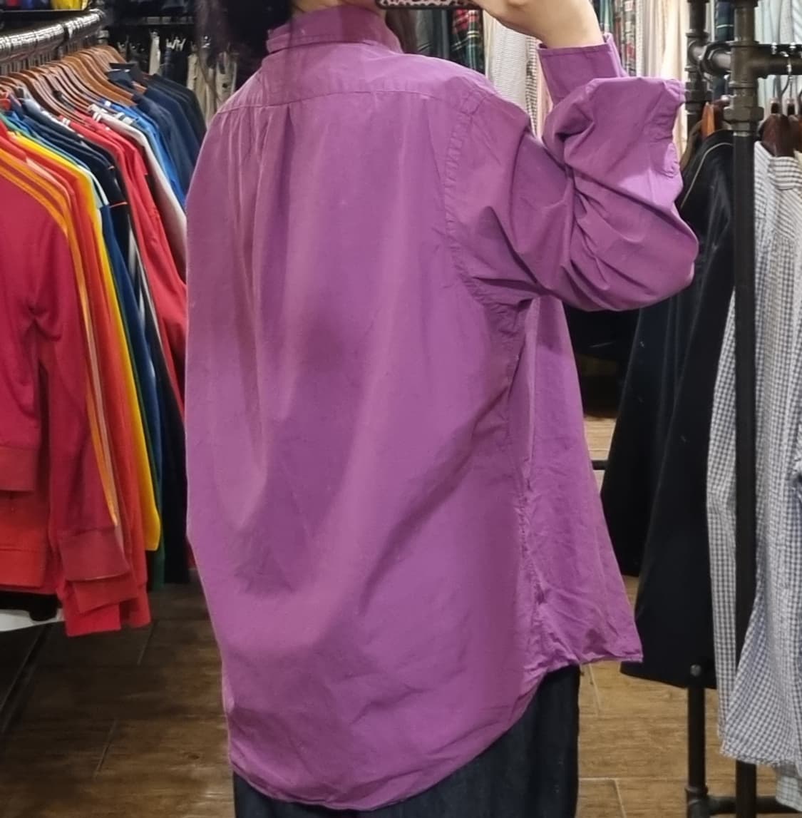 [Hi] polo 폴로 긴팔 셔츠 퍼플 상품이미지5