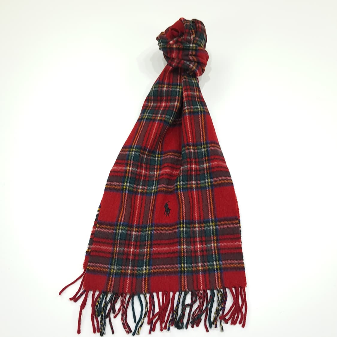 MX377 [Made in Italy] 폴로 램스울 로얄 레드 타탄 체 상품이미지1