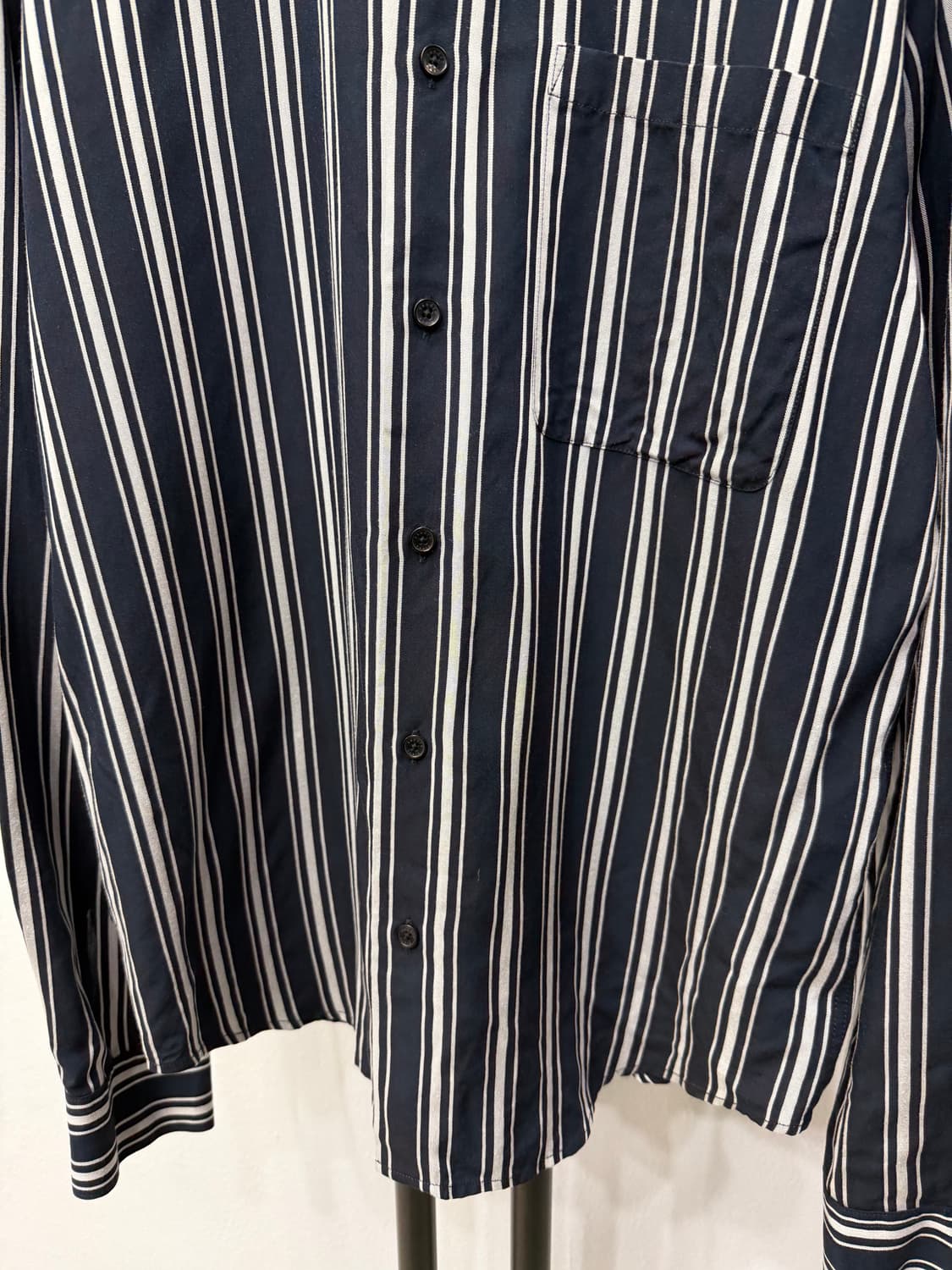 정품) 산드로옴므 신형 스트라이프 셔츠 L 상품이미지4