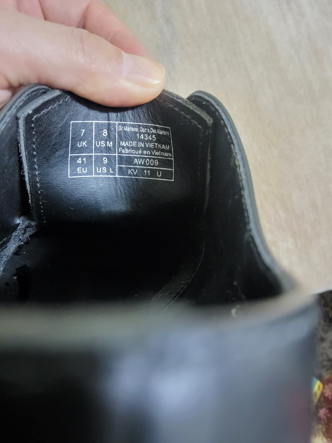 닥터마틴1460 모노 3홀 260사이즈  상품이미지2