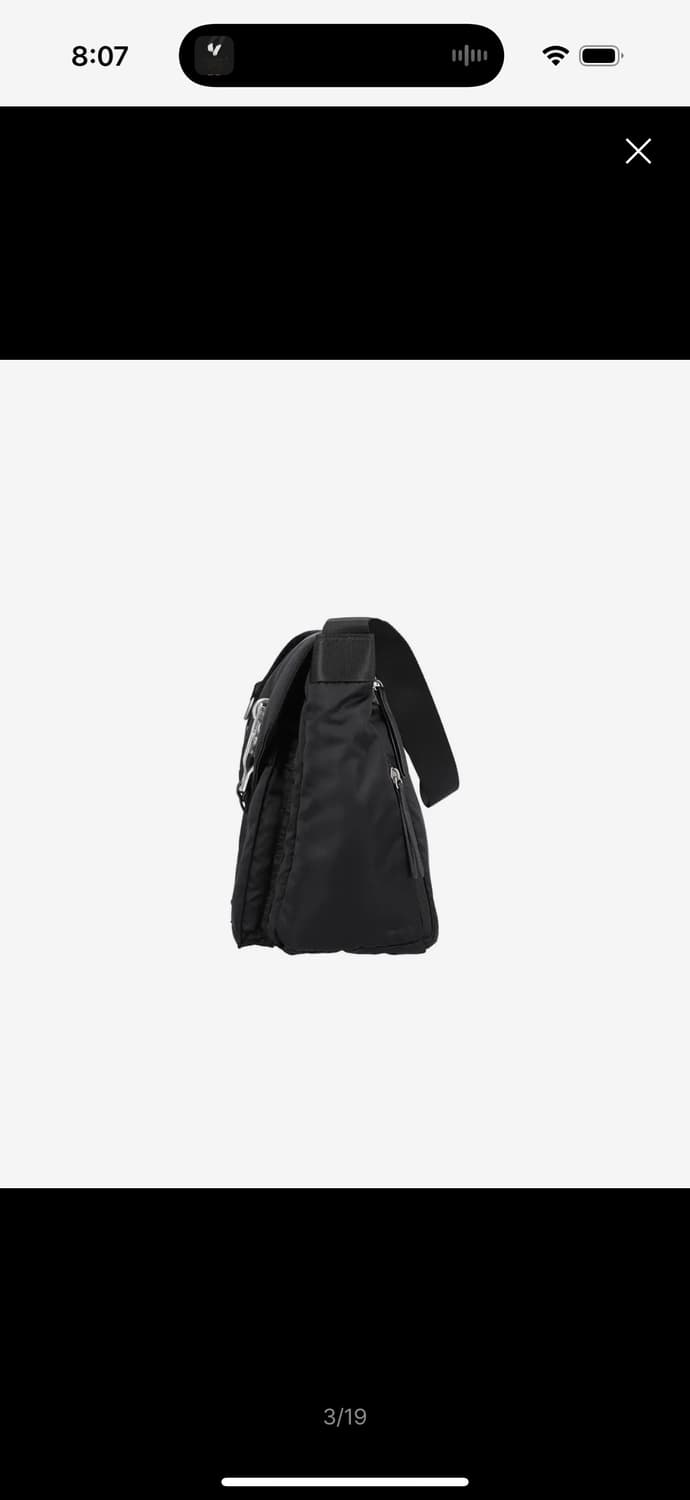 레이븐 오블리크 메신저 백/블랙 상품이미지3