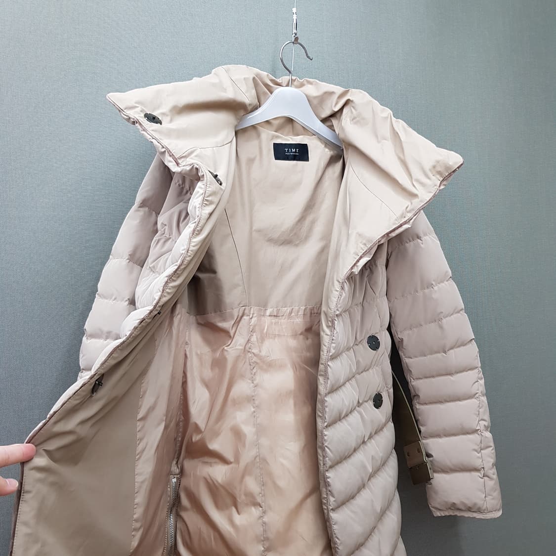 한섬 타임 구스 벨티드 패딩 82-94-160사이즈 상품이미지2