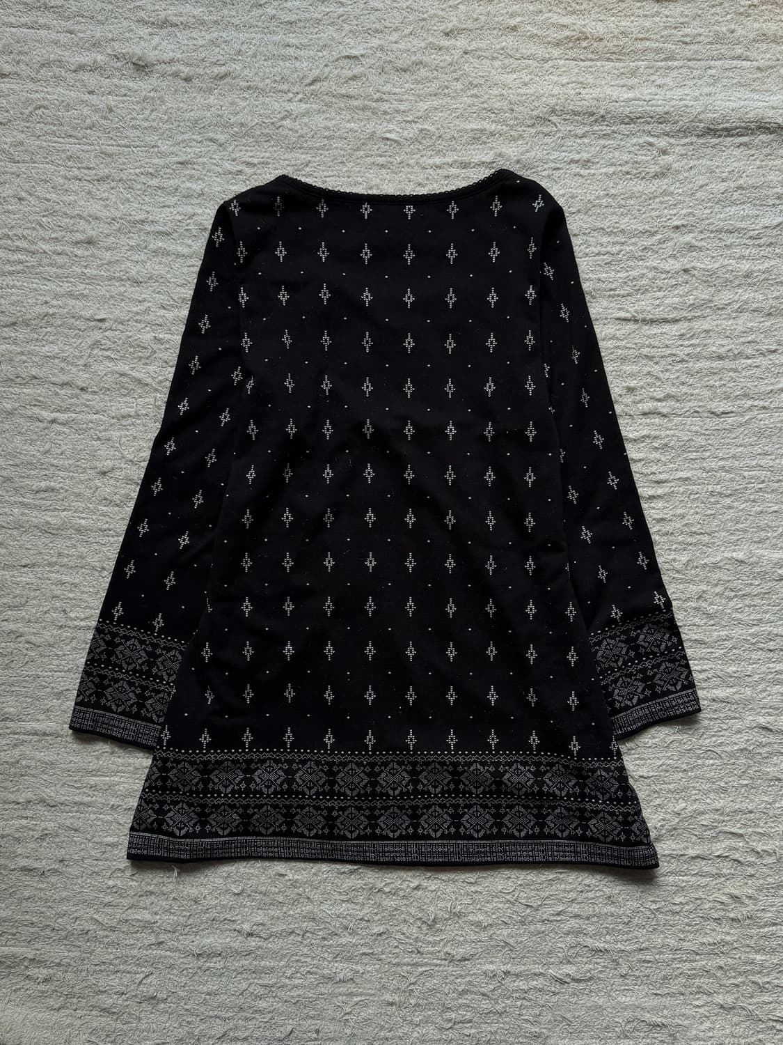 Ethnic Square Neck Pleated Blouse 0251 상품이미지6