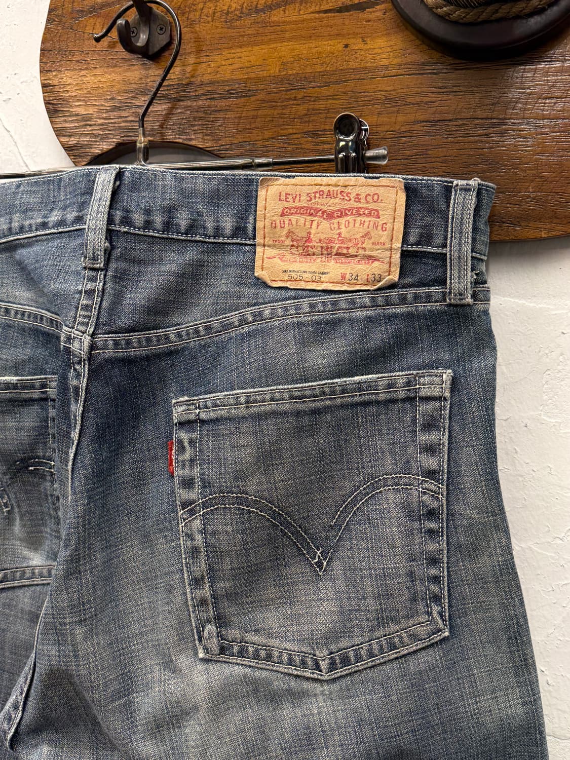 Japan Levi's 505 Straight Denim Pants 상품이미지3