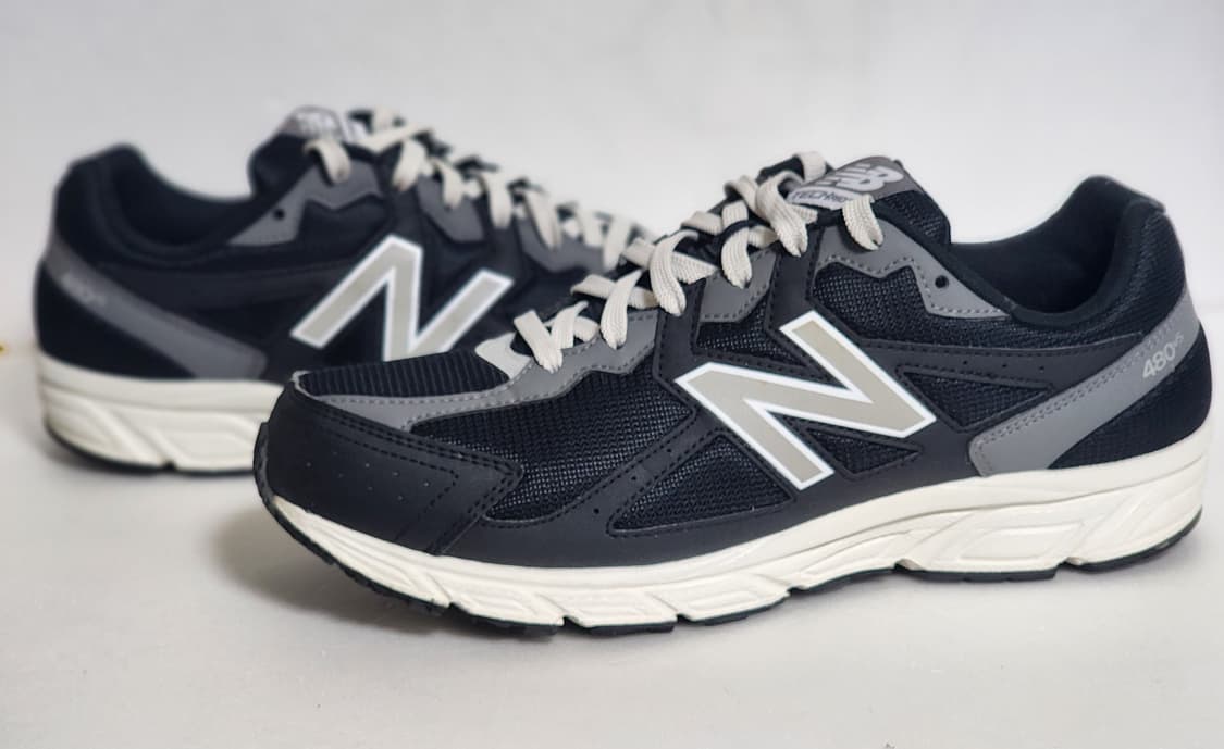 뉴발란스 480v5 블랙 그레이 N로고 스니커즈 290mm 좋은 상태 상품이미지2