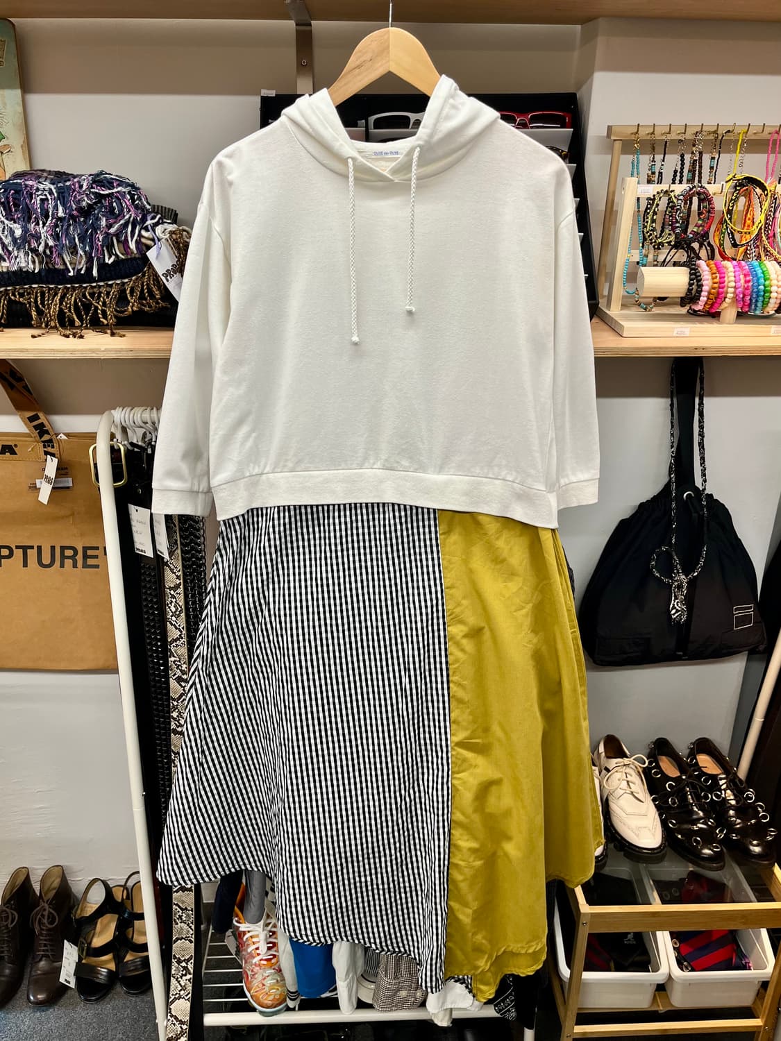 [55~66] 올리브데올리브 후드 원피스 M  상품이미지1