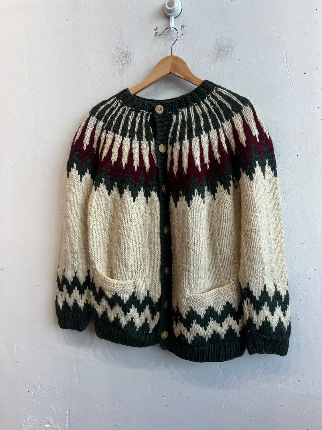 핸드메이드 노르딕 울 가디건  상품이미지1