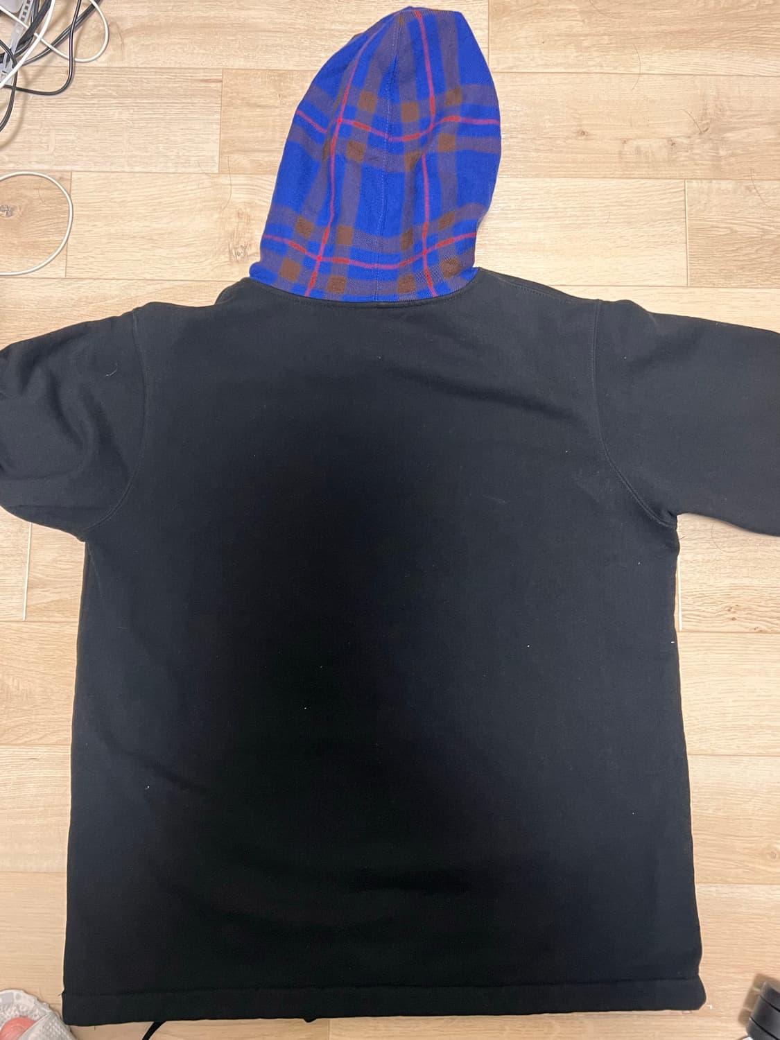 Supreme commedesgarcons plaid hoodie 상품이미지4